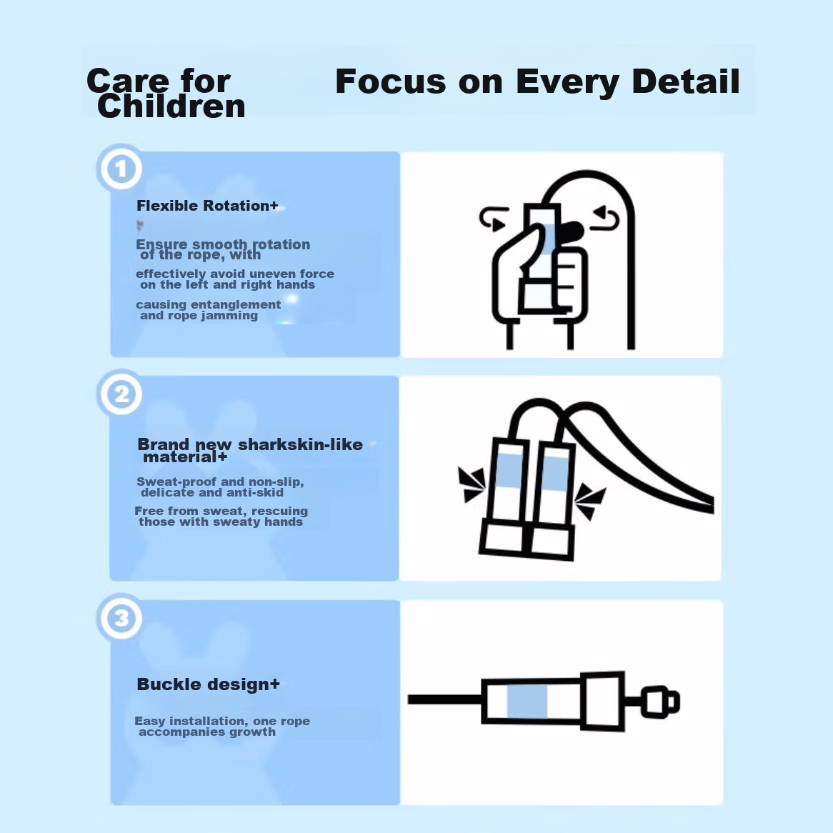 Shashi 2.0 Elementary School Children's Jump Rope, Student Double-Feather Profes...