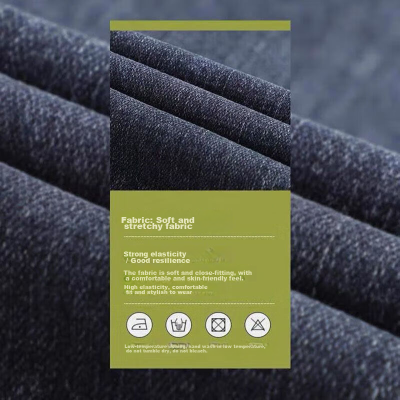 JEANSWEST Women's Jeans, High-Waisted Pants, 2025 Summer, Slim-Fit, Slimming, Sk...