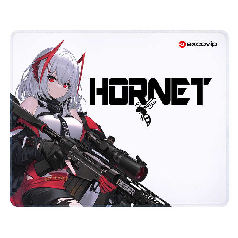 EXCO Flame Warrior Mouse Pad, Small Desk Mat, Locking Edge, Office And Gaming Co...