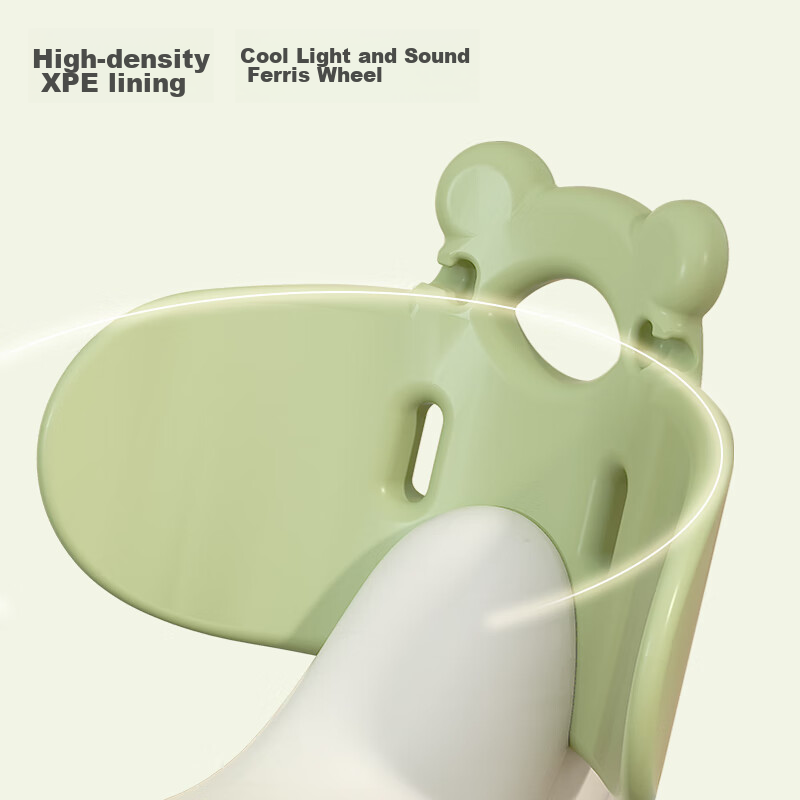 Youbeichen Children's Rocking Horse, Wooden Horse Toy, Multifunctional Rocking C...