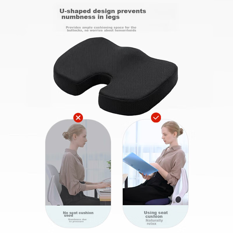 Pierre Cardin Cushion, Butt Pad, Office Beauty Cushion, Long-Sitting Pressure Re...
