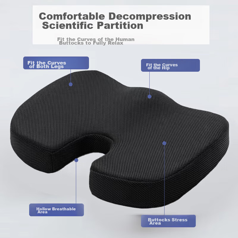 Pierre Cardin Cushion, Butt Pad, Office Beauty Cushion, Long-Sitting Pressure Re...