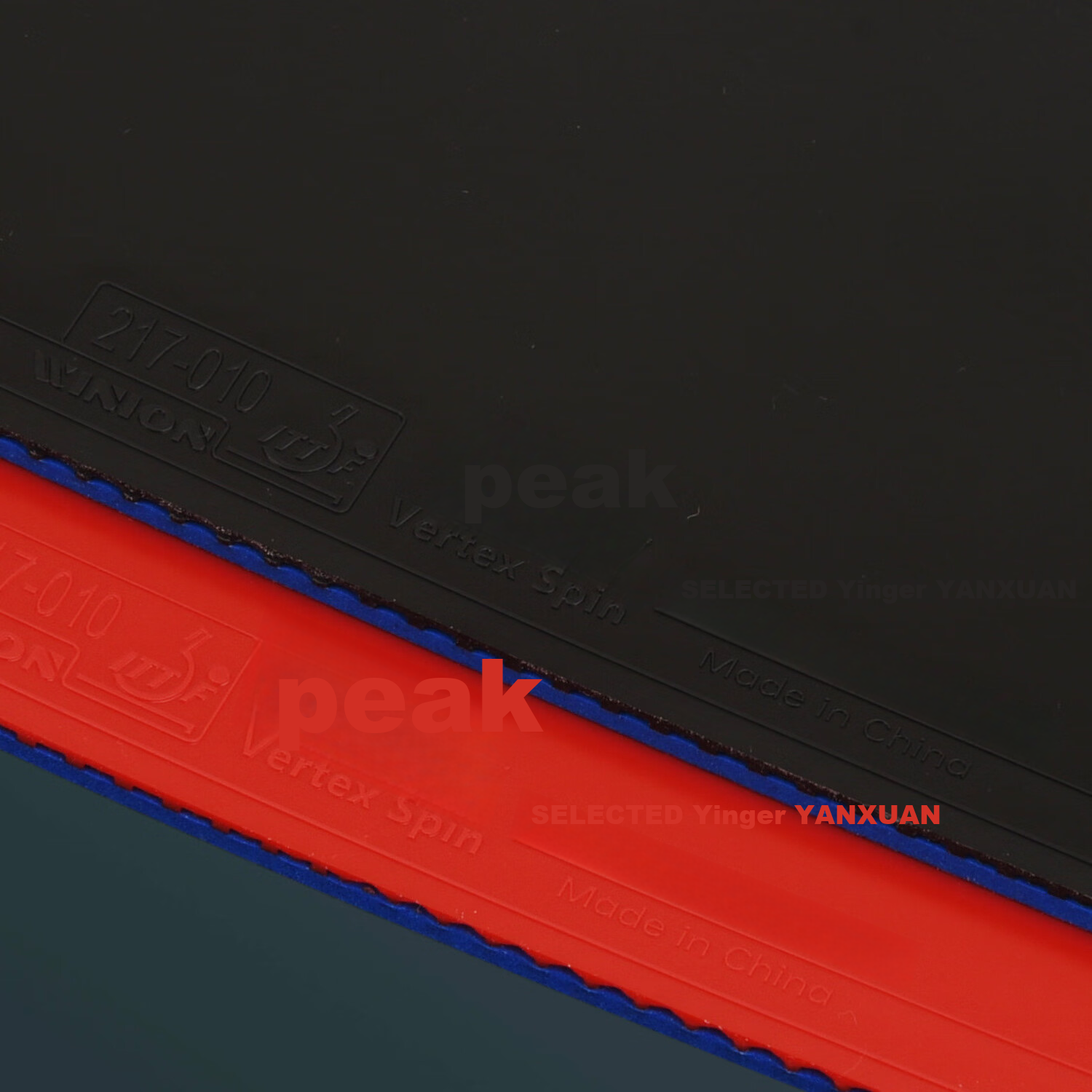 WINION Premium Rotating Table Tennis Rubber, Blue Sponge Reverse Rubber, Red V M...