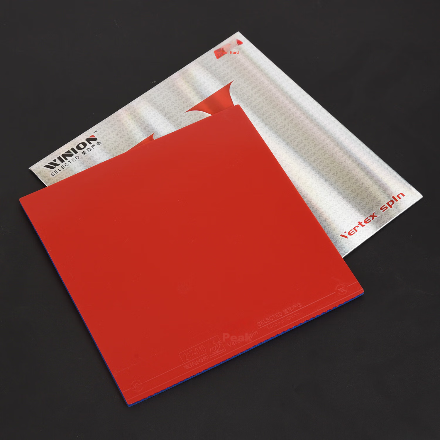 WINION Premium Rotating Table Tennis Rubber, Blue Sponge Reverse Rubber, Red V M...