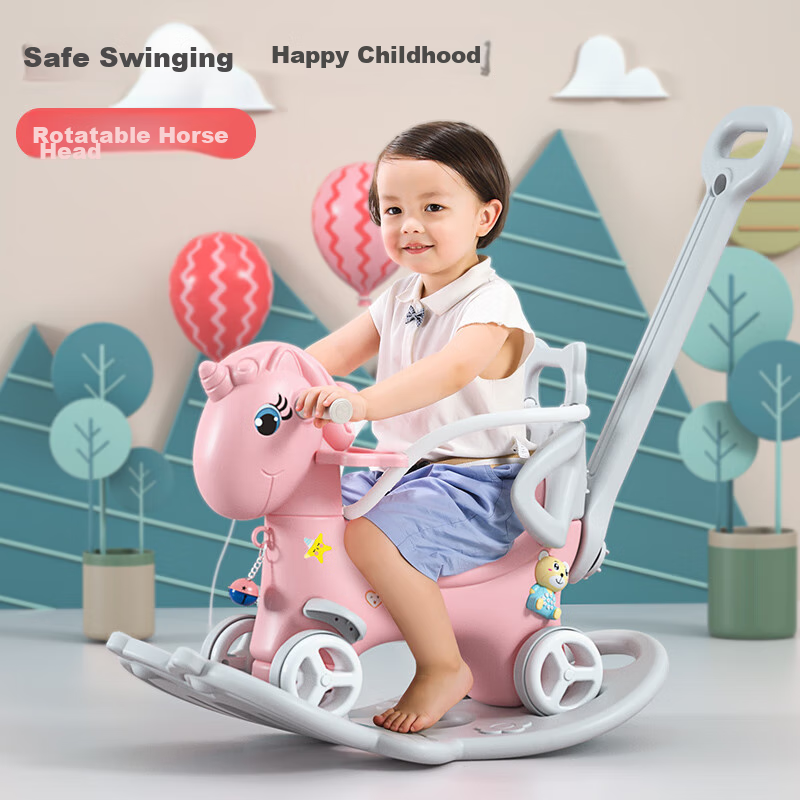 Youbeichen Yoyo Horse Wooden Horse Children's Toy for Boys And Girls, Infants 0-...
