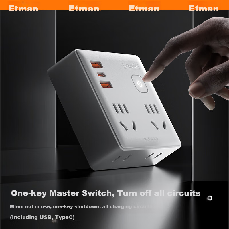 Inteman PD20W Fast Charging 86-Type Socket Adapter/Converter Plug/USB+Type-C Cha...