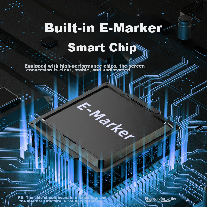 USB4 Full-Function Type-C Data Cable 0.2 Meters, 8K Video Cable, PD240W Fast Cha...