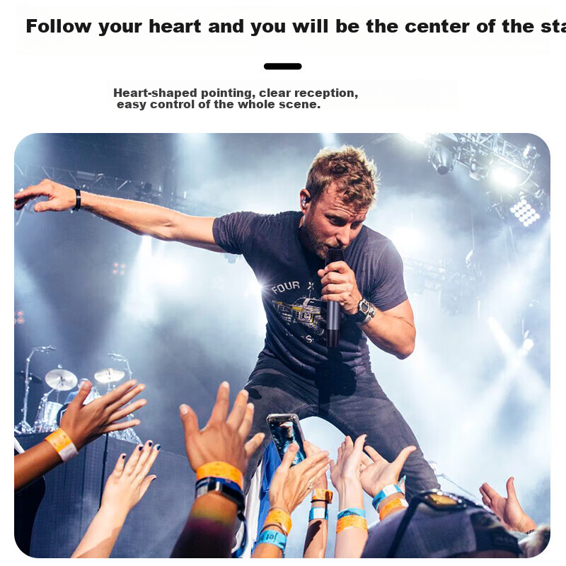 Depusheng Wireless Microphone System, Professional One-To Microphones, for Home...