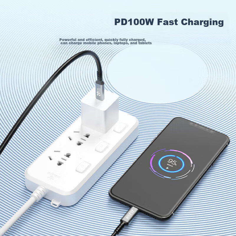 USB4 Data Cable 20G, Thunderbolt 4/3 Type-C Full-Function 4K Screen Mirroring PD...