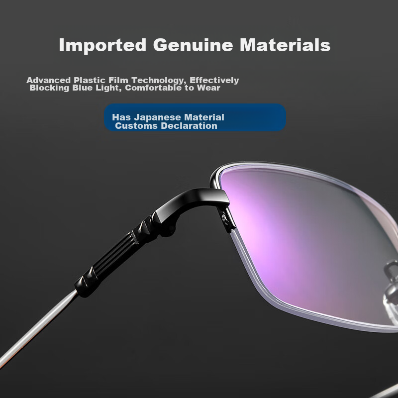 Yupintang Reading Glasses for Men, Imported Anti-Blue Light Memory Titanium Pres...