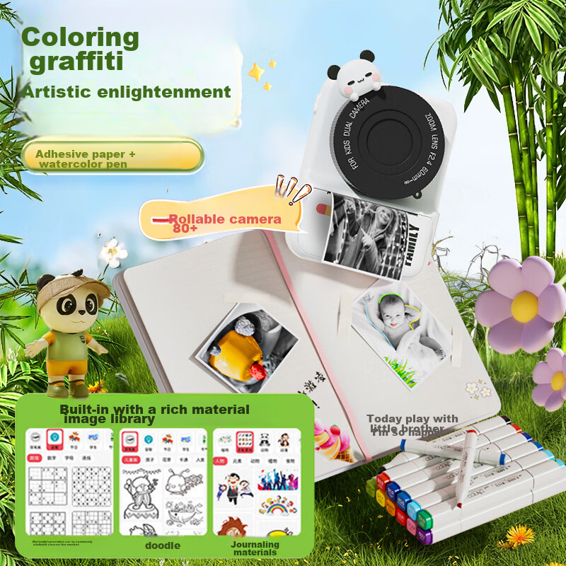 Zhihui Cartoon Instant Camera for Kids, Printable Camera, Christmas And Birthday...