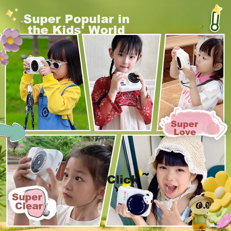Zhihui Cartoon Instant Camera for Kids, Printable Camera, Christmas And Birthday...