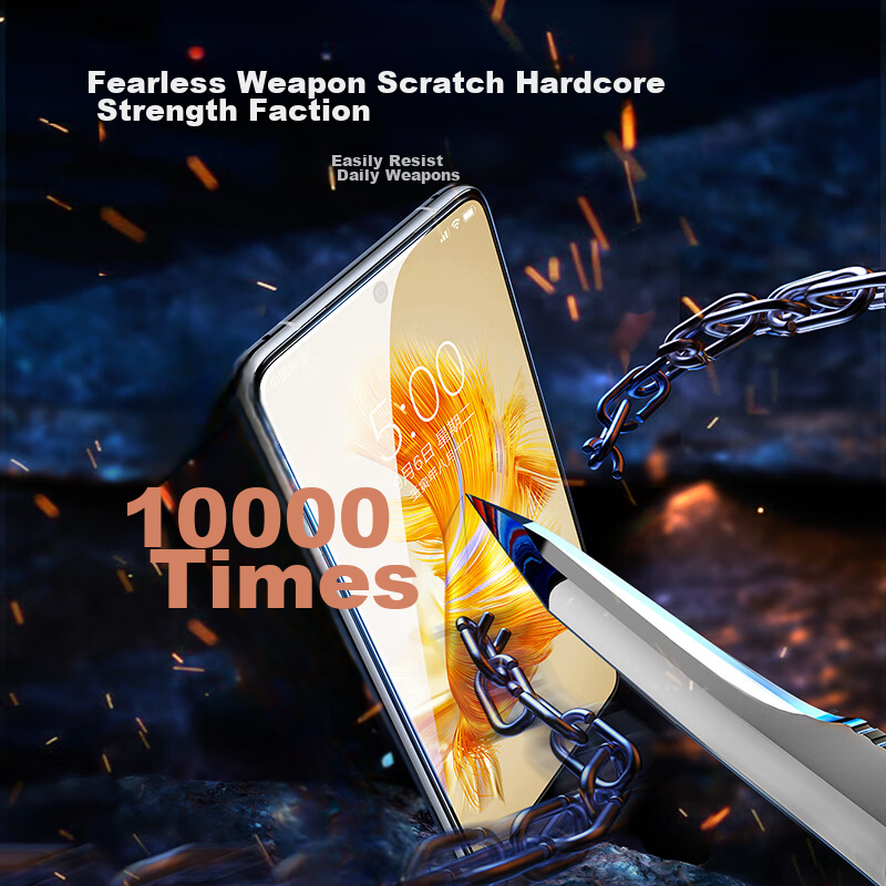 Lulian Tempered Glass Screen Protector for Huawei Mate 50, Full Coverage Anti-Fi...