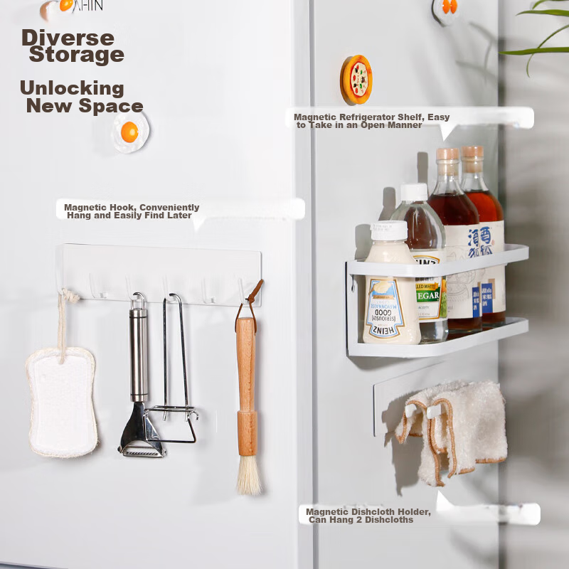 Yushijia Magnetic Trendy Cloth Towel Tissue Holder, Kitchen Refrigerator Side St...