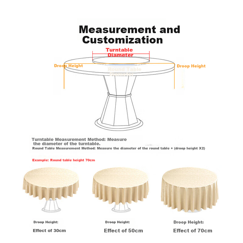 Love Forever Round Tablecloth PVC Waterproof Thickened Hotel Round Tablecloth Wi...