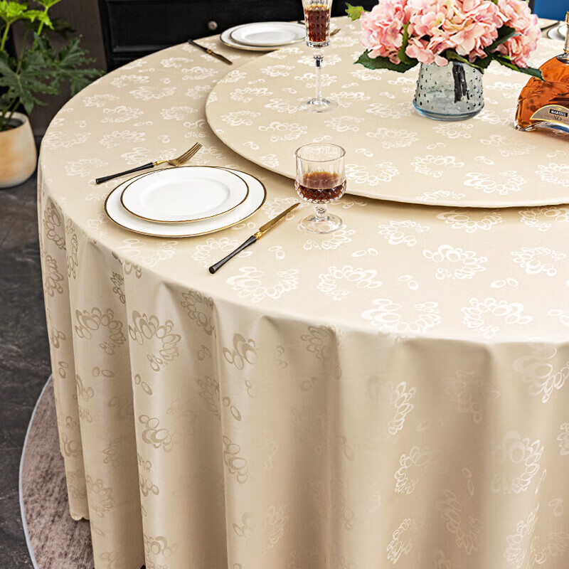 Love Forever Round Tablecloth PVC Waterproof Thickened Hotel Round Tablecloth Wi...