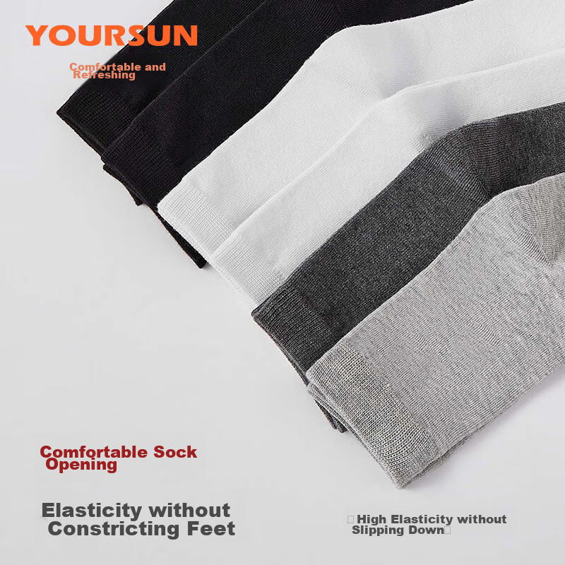 Yiershuang [100% Pure Cotton Antibacterial And Odor-Resistant] Men's Socks, Mid-...