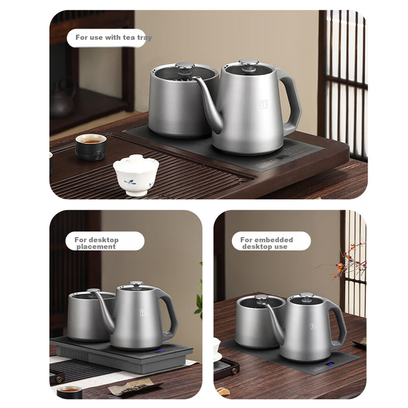 Biooner Pure Titanium Fully Automatic Water-Heating Electric Kettle, Tea Table,...