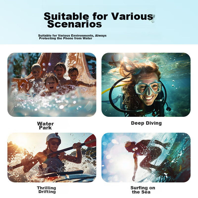 Langke Waterproof Phone Case, Touchscreen Compatible, Waterproof Pouch, Swimming...