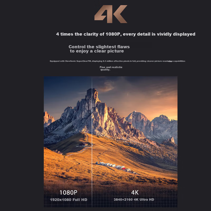 Youpai 27-Inch 4K Ultra HD Monitor, 10-Bit, 1.07 Billion Colors, 99% SRGB, HDR10...