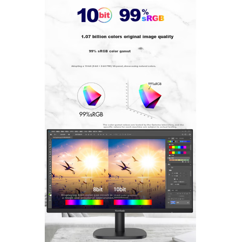 Youpai 27-Inch 4K Ultra HD Monitor, 10-Bit, 1.07 Billion Colors, 99% SRGB, HDR10...