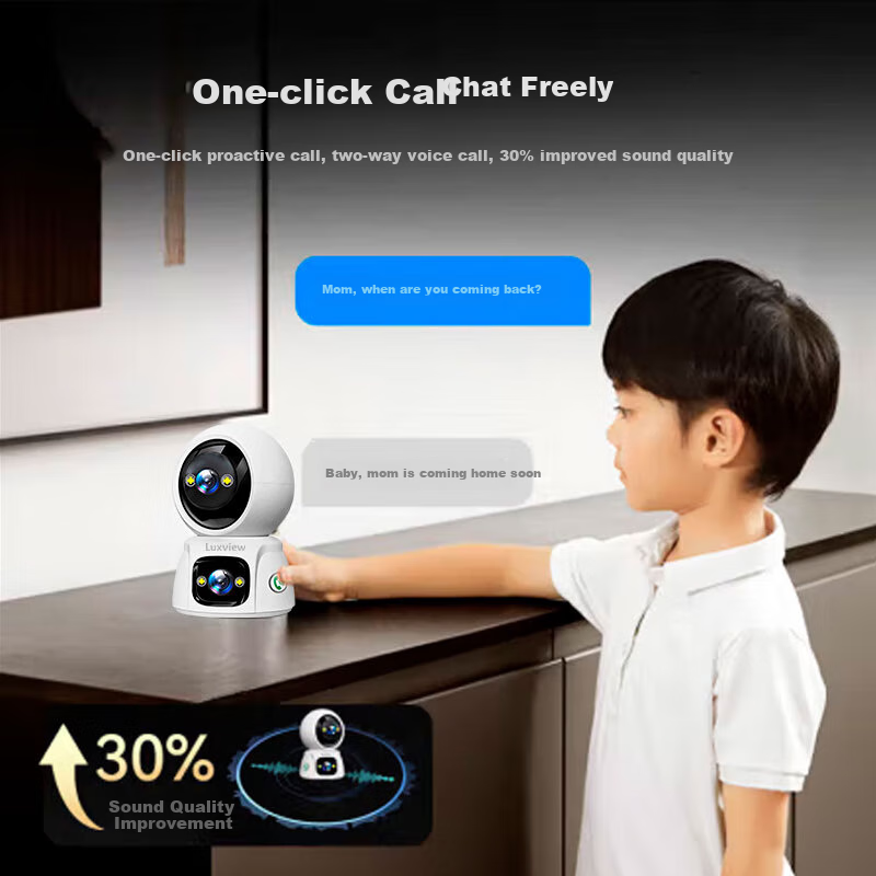 LUXVIEW Dual Camera 10 Million HD Smart Surveillance Camera for Home Wireless Wi...