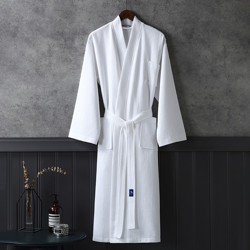Zhu Yibai Bathrobe, Pure Cotton Absorbent Bathrobe, Simple Home Bathrobe, Sweat...