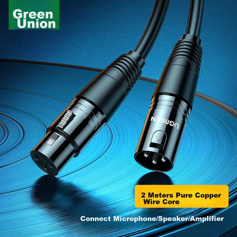 UGREEN XLR Male to Female Audio Extension Cable, Karaoke Live Streaming Micropho...