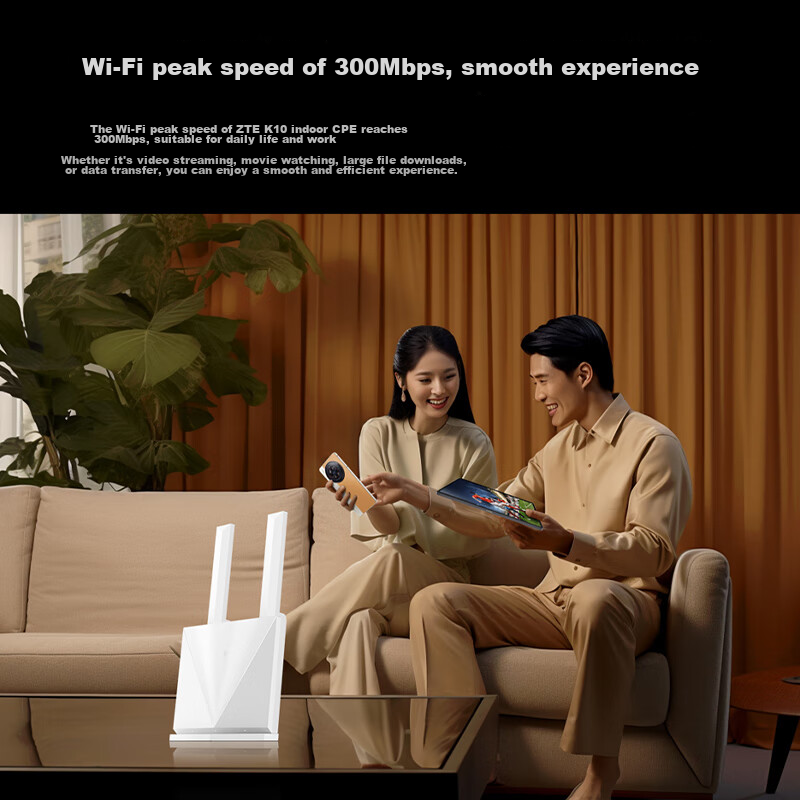 ZTE 4G CPE Wireless SIM-Free Tri-Network Switching Router, All-Network Compatibl...