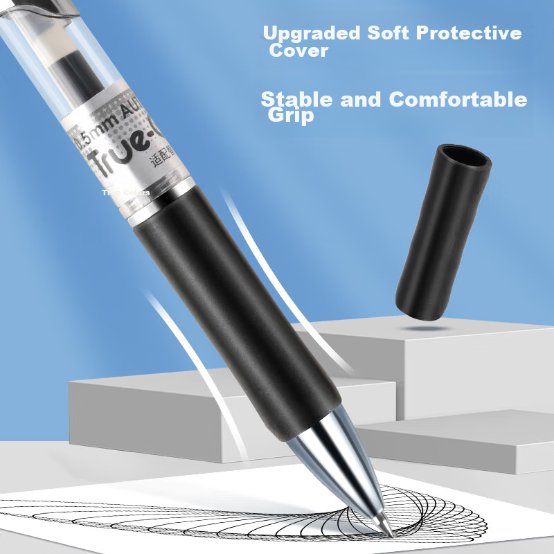 TRUECOLOR 0.5mm Blue Quick-drying Retractable Neutral Pen Bullet Head Business O...