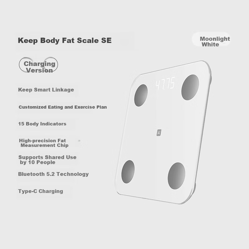 Keep Smart Body Fat Scale, Home Electronic Scale with High Precision Weight Meas...