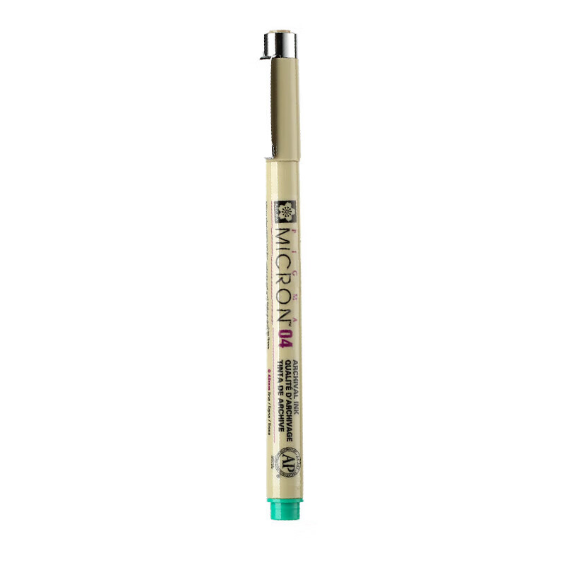 SAKURA Colored Needle-Tip Pen, Line Drawing Pen, 04 Size 0.40mm (Green), Importe...