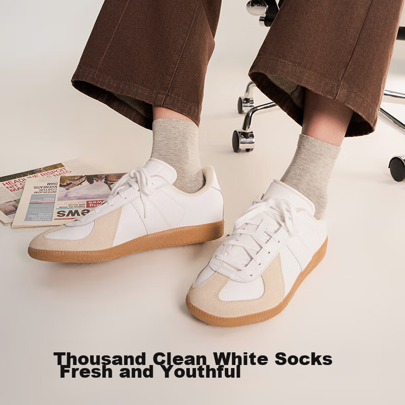 Youkeshu Men's Socks, Spring And Summer Pure Cotton Mid-Calf Socks, 7A Antibacte...