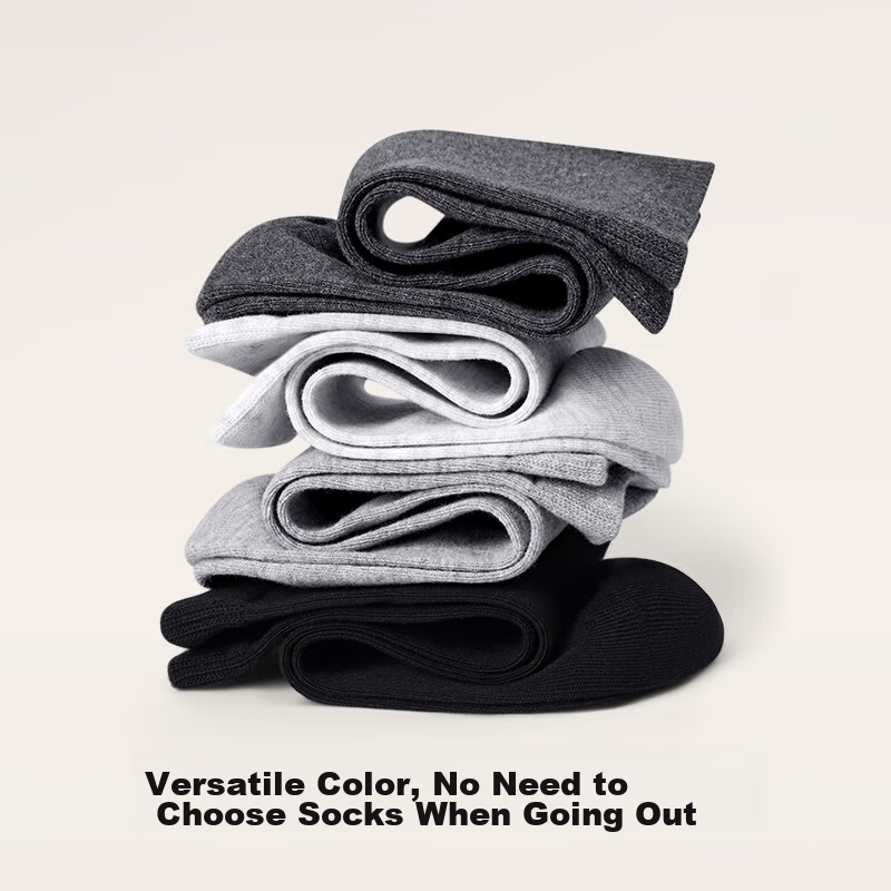 Youkeshu Men's Socks, Spring And Summer Pure Cotton Mid-Calf Socks, 7A Antibacte...