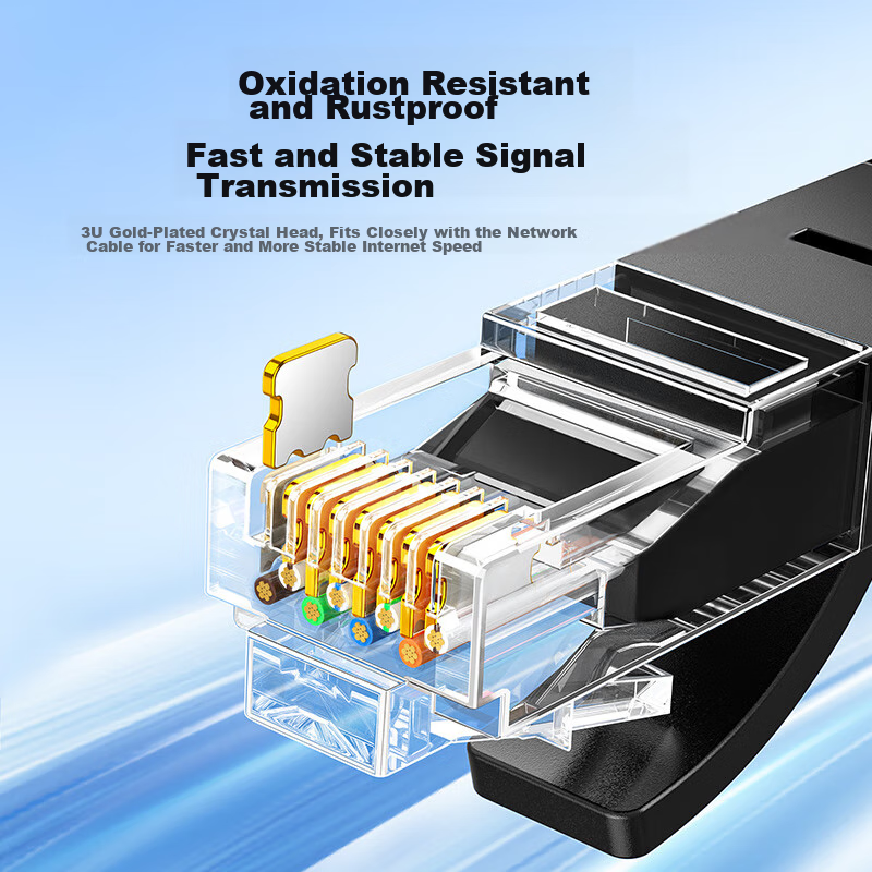 Lulian Cat6 Ethernet Cable, Gigabit High-Speed Network Broadband Cable, Cat6 Hom...