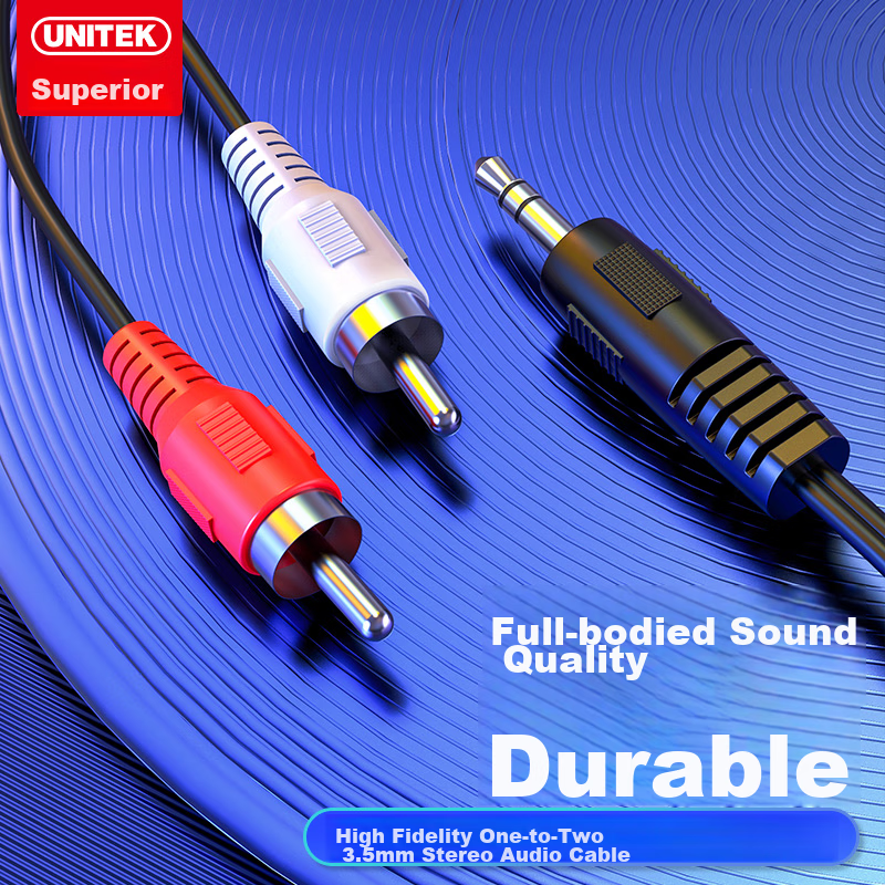 Youyuezhe 3.5mm to Dual RCA Audio Cable, 3.5mm to Dual RCA Connection Cable, 1.5...