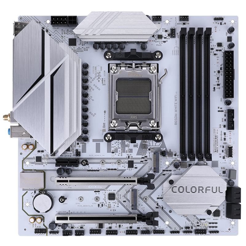 Colorful BATTLE-AX B650M-WHITE WIFI Cold Steel Motherboard Supports CPU9700X/980...