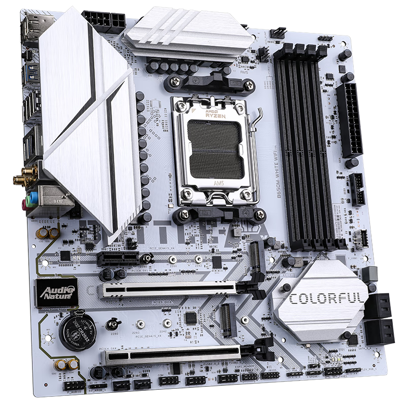 Colorful BATTLE-AX B650M-WHITE WIFI Cold Steel Motherboard Supports CPU9700X/980...