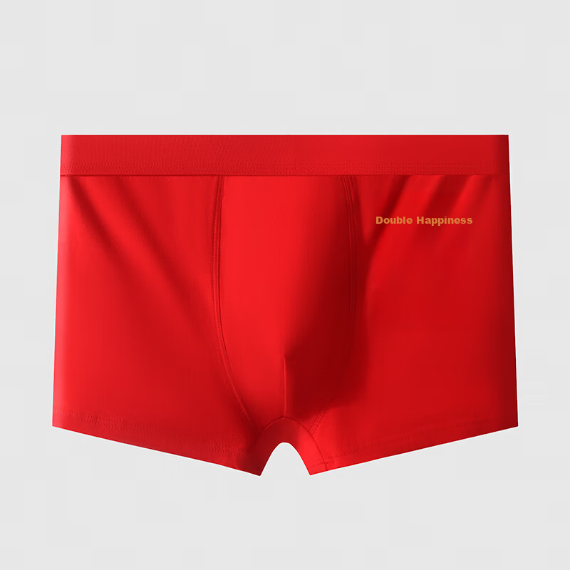 Langsha Couple's Underwear, Pure Cotton, Single Pack, Festive Wedding Style, for...