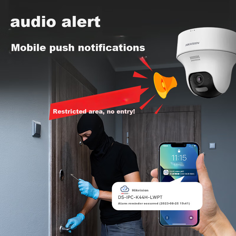 HIKVISION Wireless WiFi Surveillance Camera, Home Use, 360-Degree Panoramic View...