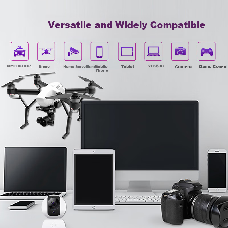 UNIS FLASH MEMORY 512GB Professional High Speed Storage Card TF (MicroSD) A2 U3...