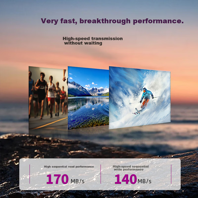 UNIS FLASH MEMORY 512GB Professional High Speed Storage Card TF (MicroSD) A2 U3...