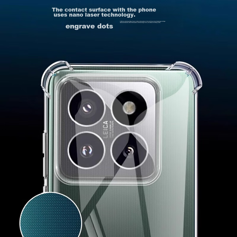 Maikuqi, Suitable for Xiaomi 14 Four-Corner Drop-Resistant Phone Case, Full Prot...