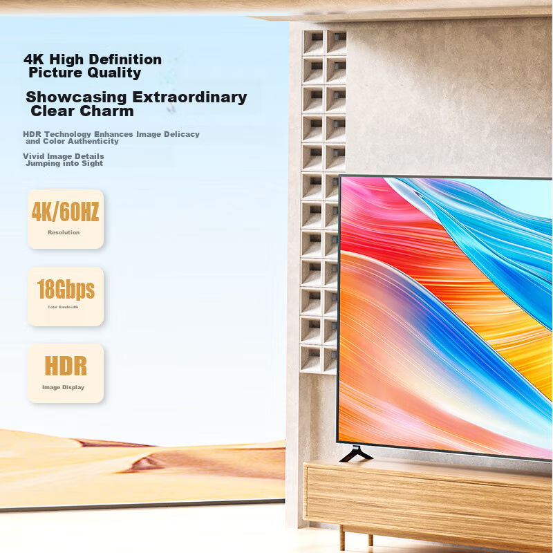 HDMI Cable Version 2.0, 4K Ultra HD Cable, 8 Meters, 3D Video Cable, Professiona...