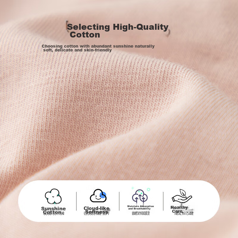 Yiershuang [60 Pieces Xinjiang Cotton] High-Waisted Women's Underwear, 7A Antiba...