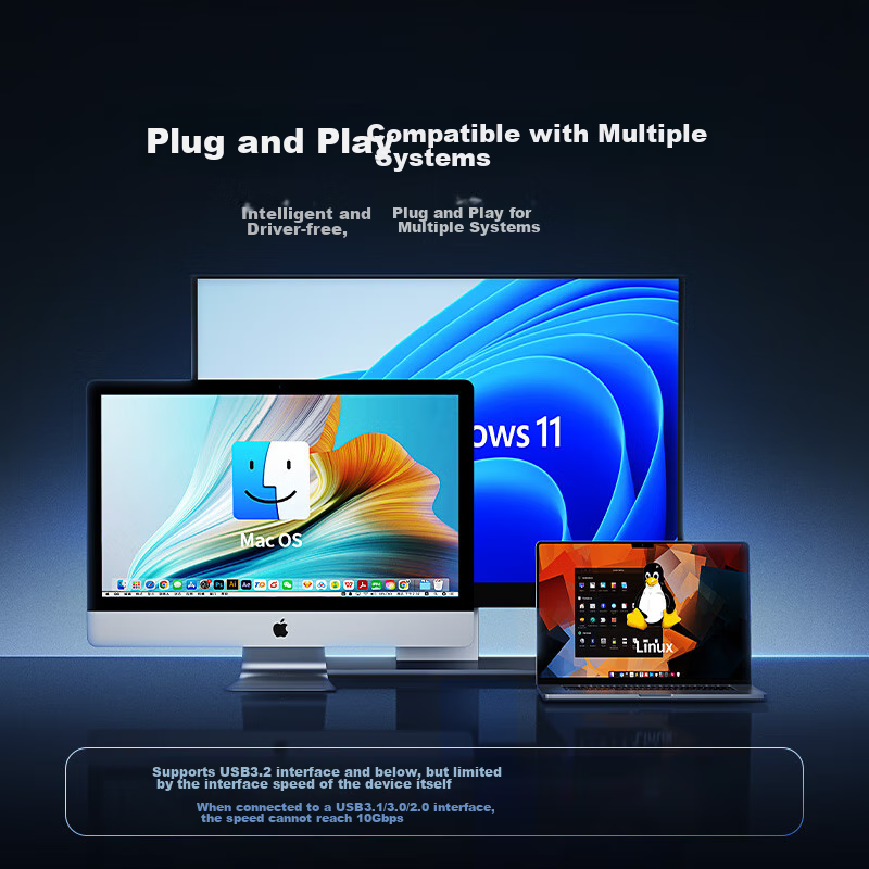 Lulian USB 3.2 Hub Expansion Dock, Adapter Converter, Hub with One-To Connection...