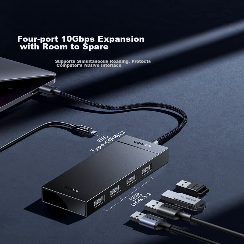 Lulian USB 3.2 Expansion Dock, 10Gbps High-Speed Multi-Interface Hub, 3.2 Gen2 S...