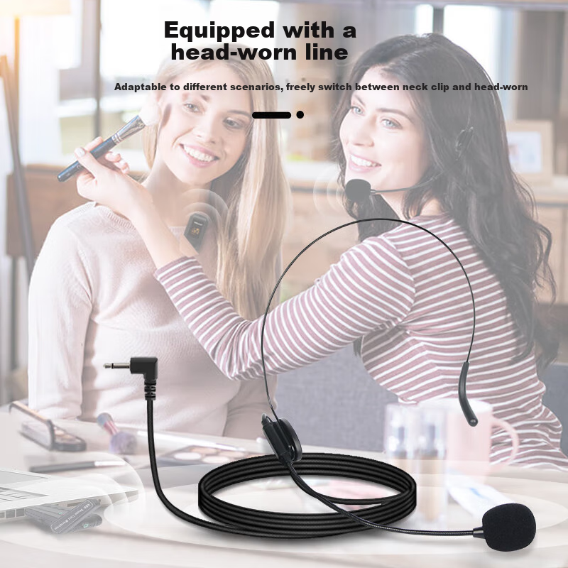 Depusheng USB Wireless Lavalier Microphone for Computer Notebook Live Video Conf...