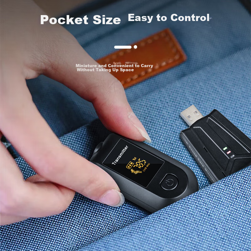 Depusheng USB Wireless Lavalier Microphone for Computer Notebook Live Video Conf...