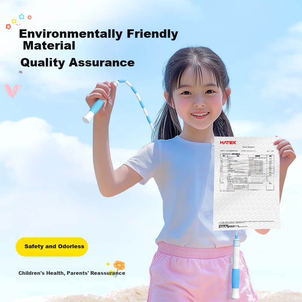 Jumping Bamboo Section Skipping Rope for Children, First Grade, No Knots, Profes...